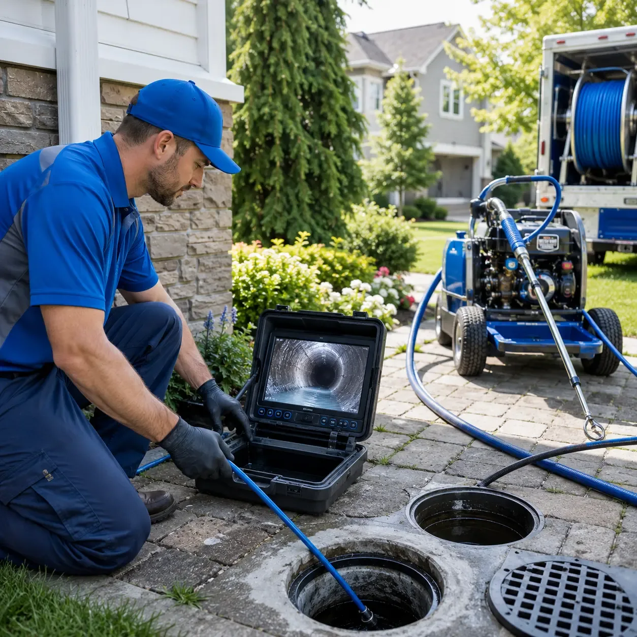 Outdoor drain cleaning professionals serving Fredericksburg, PA