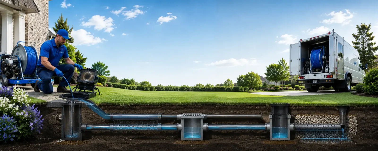 Outdoor drain cleaning information for Fredericksburg, PA